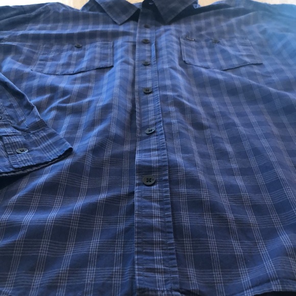 Hurley Men’s Plaid Button-Down - XXL - Navy - Picture 2 of 4